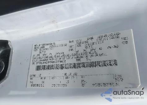 2017 Ford F150 Super Cab z USA, uszkodzony, nr VIN 1FTEX1CP7HKC79608